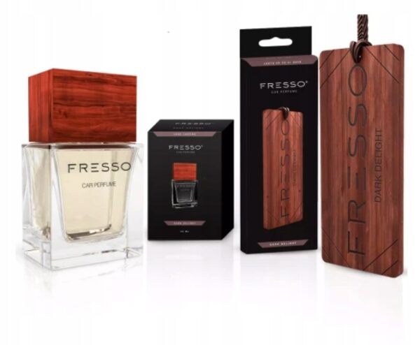 Dark Delight Car Perfume and Wooden Pendant