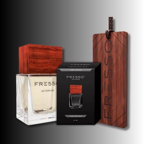 Signature Man Car Perfume and Wooden Pendant
