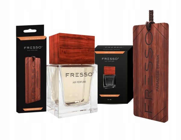 Paradise Spark Car Perfume and Wooden Pendant
